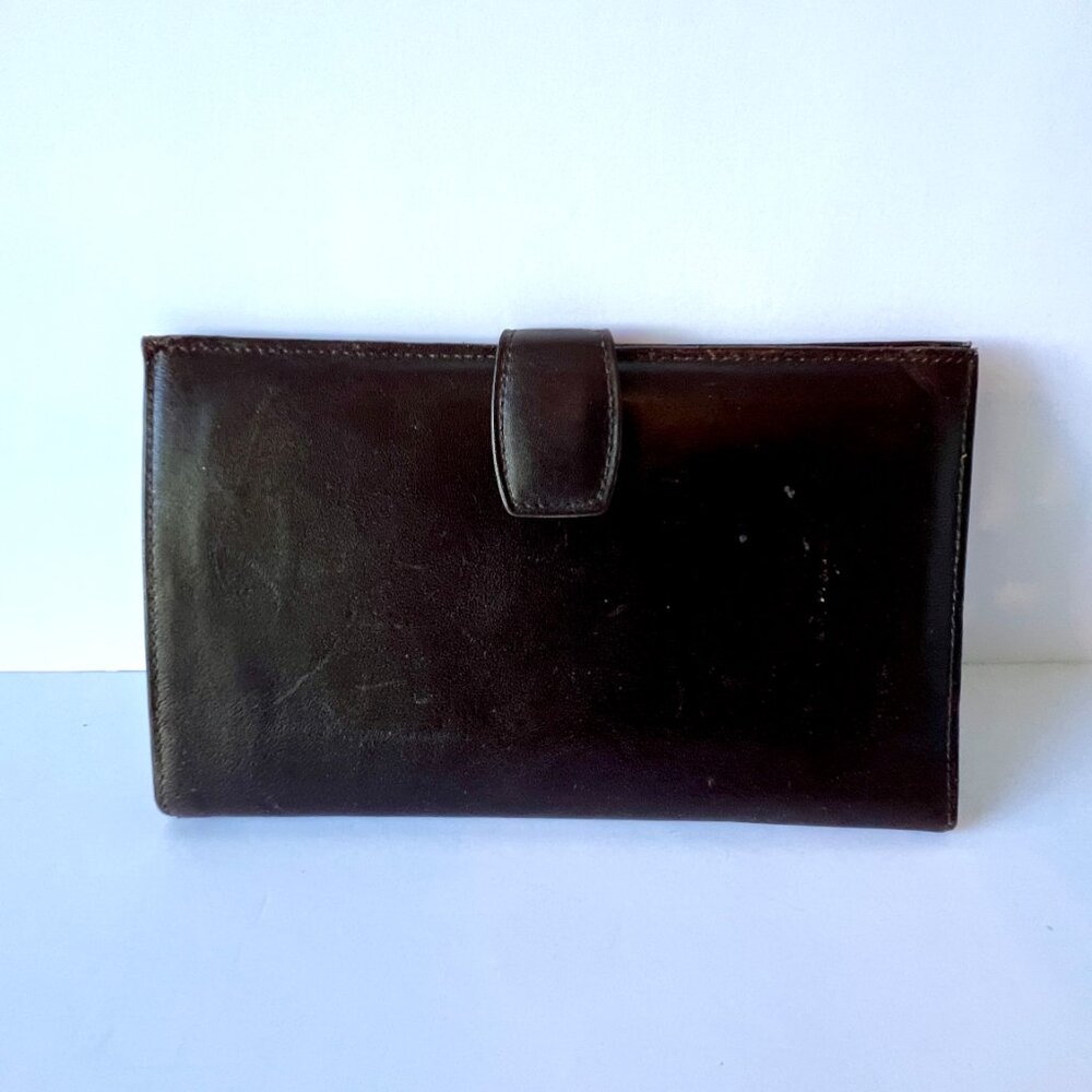 Renwick Caldero Brown Leather Vintage Travel Wallet,  Made in Canada, EC!